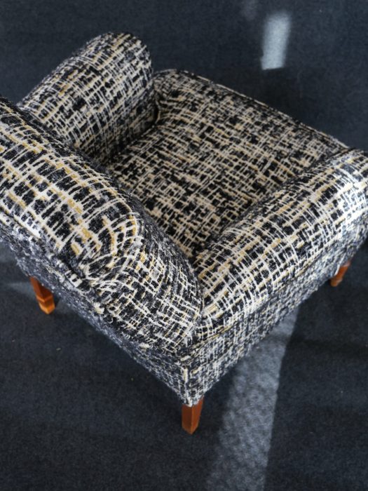 Fauteuil anglais Nobilis Terre d'assises Tapissier d'ameublement